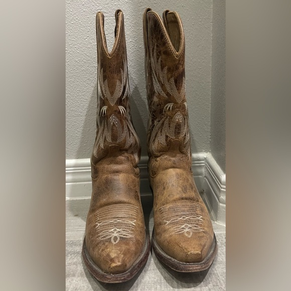 Old West Shoes - Old West Brown Cowboy Boots